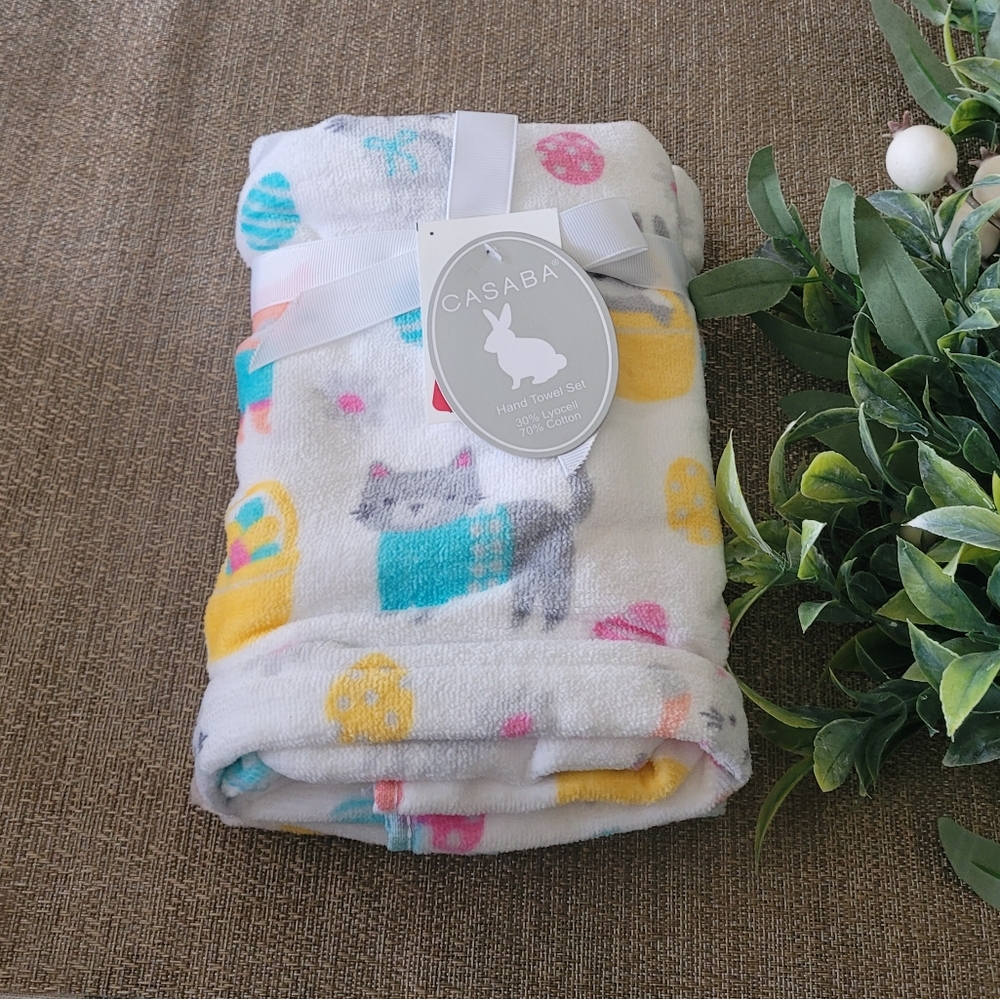 Casaba Set of 2 Hand Towels.